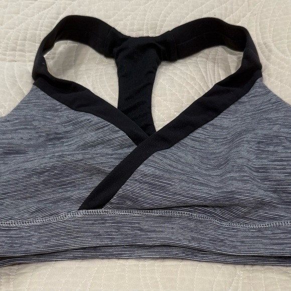 Lululemon Athletica Gray Sports Bra with V-Neck and Elastic Band - Picture 7 of 7